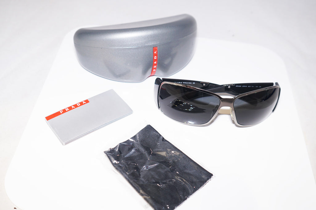 PRADA Mens Designer Sunglasses Black Wrap SPS 55H 5AV-1A1 15547