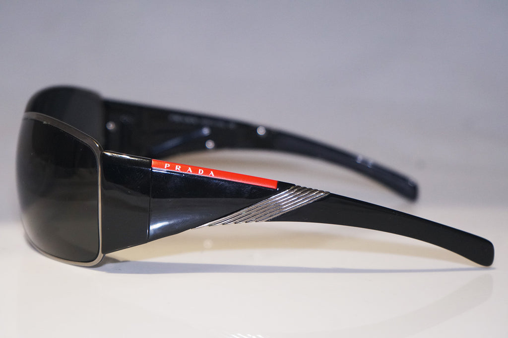 PRADA Mens Designer Sunglasses Black Wrap SPS 55H 5AV-1A1 15547
