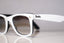 RAY-BAN Mens Unisex Designer Sunglasses White Wayfarer RB 2140 956/32 15558
