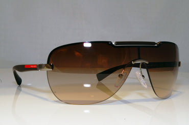 PRADA Mens Designer Sunglasses Brown Shield SPS 52N 5AV-6S1 17499