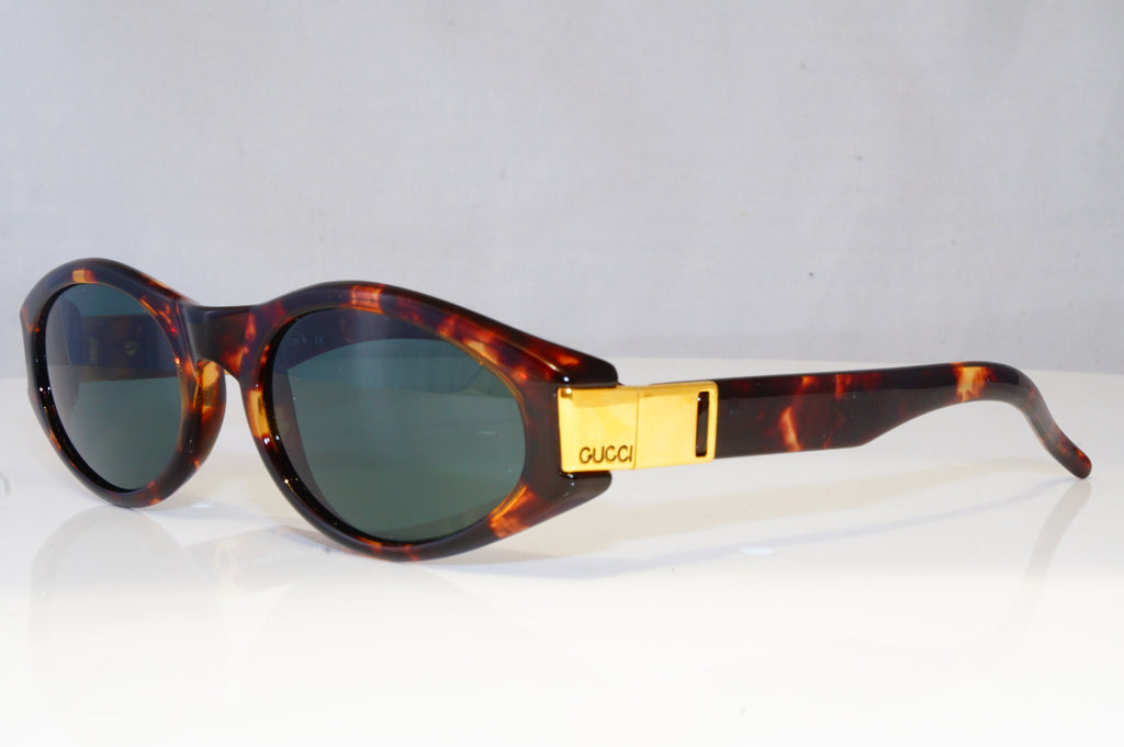 GUCCI Mens Womens Vintage Designer Sunglasses Brown Rectangle GG 2411 PX1 19981