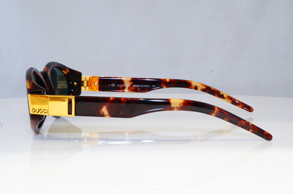 GUCCI Mens Womens Vintage Designer Sunglasses Brown Rectangle GG 2411 PX1 19981