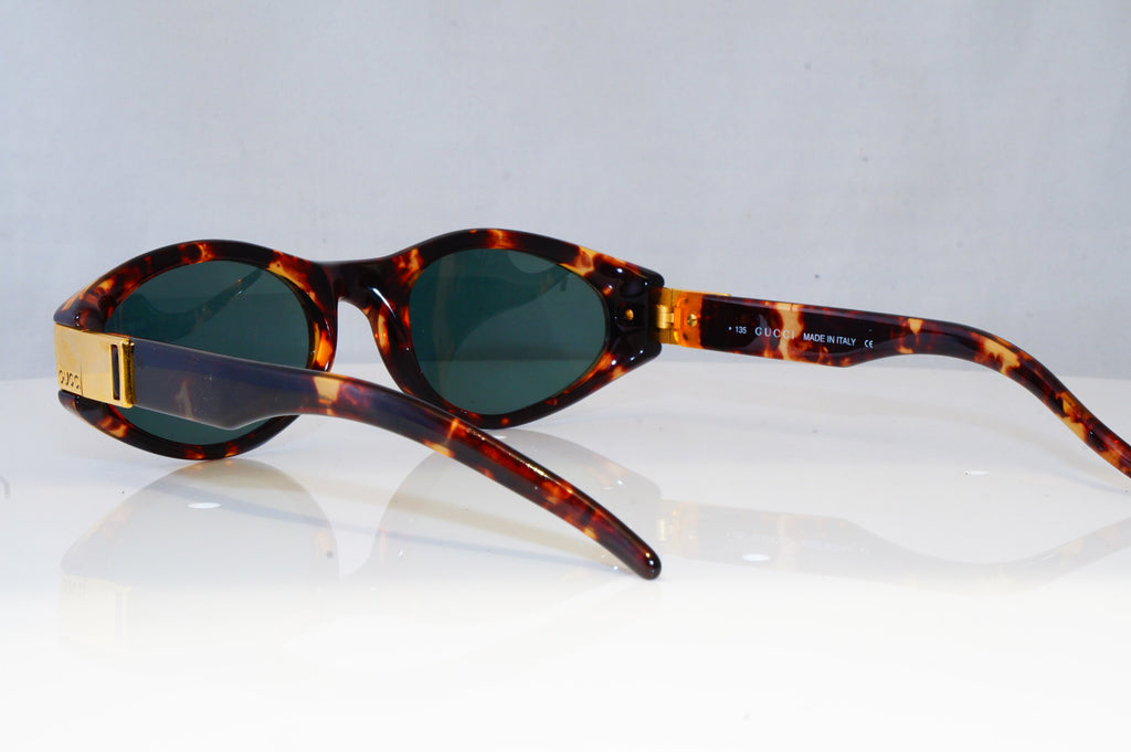 GUCCI Mens Womens Vintage Designer Sunglasses Brown Rectangle GG 2411 PX1 19981