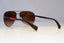 PRADA Mens Designer Sunglasses Brown Pilot SPS 56M 5AV-6S1 20850