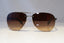 PRADA Mens Designer Sunglasses Brown Pilot SPS 56M 5AV-6S1 20850