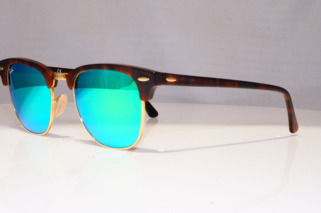 RAY-BAN Mens Womens Mirror Sunglasses Brown Clubmaster RB 3016 1145/19 22055