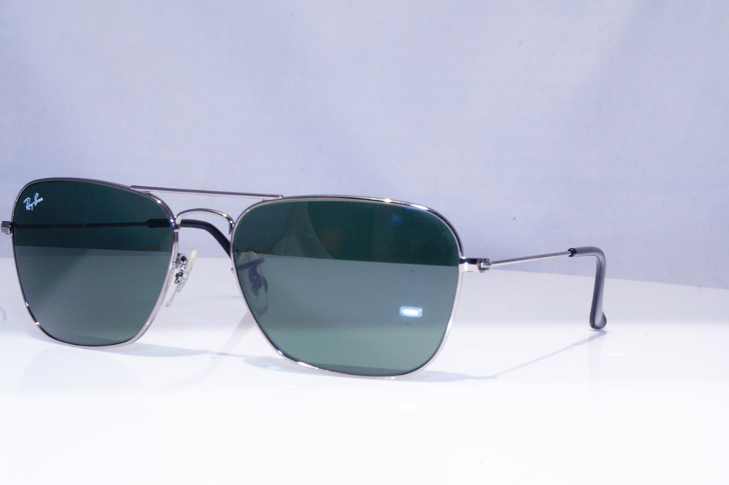 RAY-BAN Mens Designer Sunglasses Silver Square RB 3136 004 18777