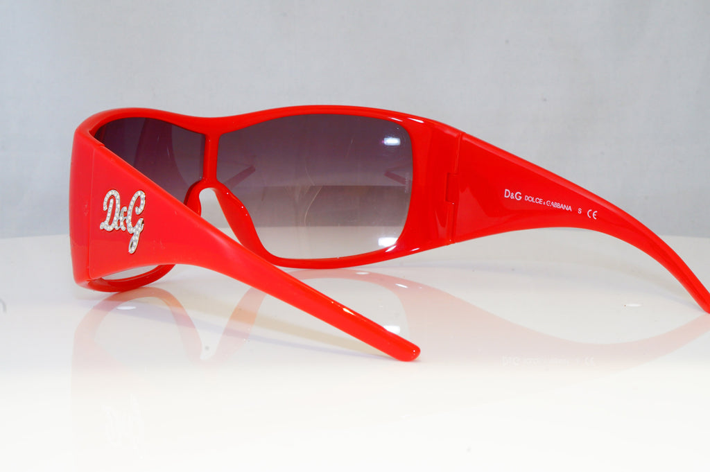 DOLCE & GABBANA Womens Diamante Oversized Sunglasses Red  D&G 8033 588/8G 19977