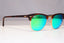 RAY-BAN Mens Womens Mirror Sunglasses Brown Clubmaster RB 3016 1145/19 22055
