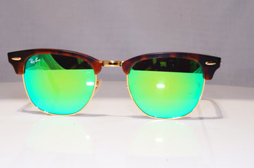 RAY-BAN Mens Womens Mirror Sunglasses Brown Clubmaster RB 3016 1145/19 22055