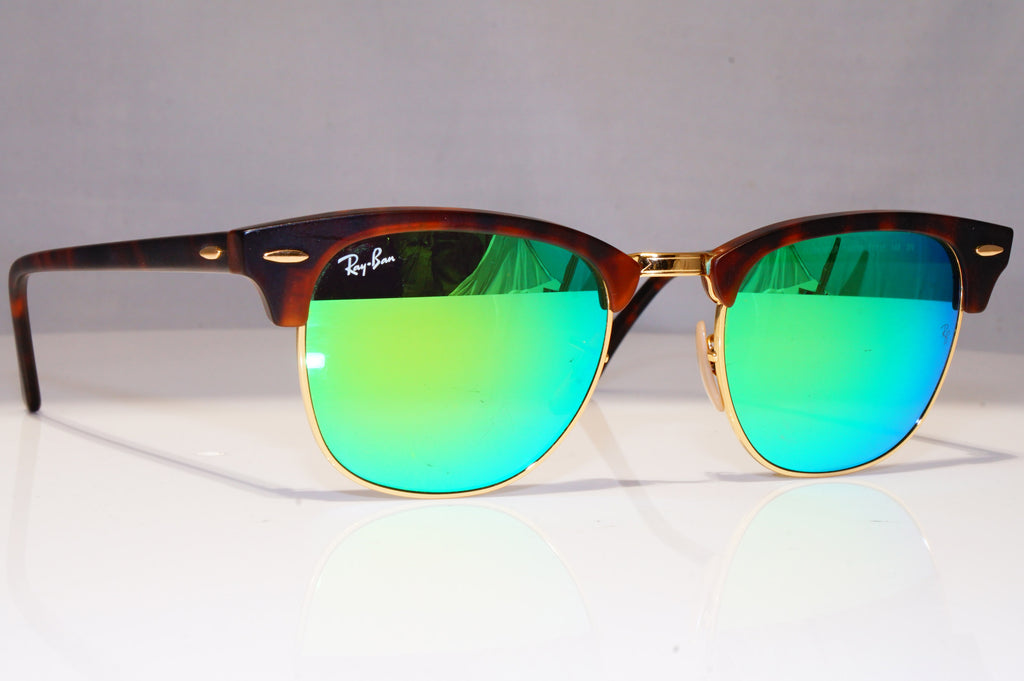 RAY-BAN Mens Womens Mirror Sunglasses Brown Clubmaster RB 3016 1145/19 22055