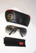 RAY-BAN Mens Designer Sunglasses Silver Shield RB 3341 003/8G 15590