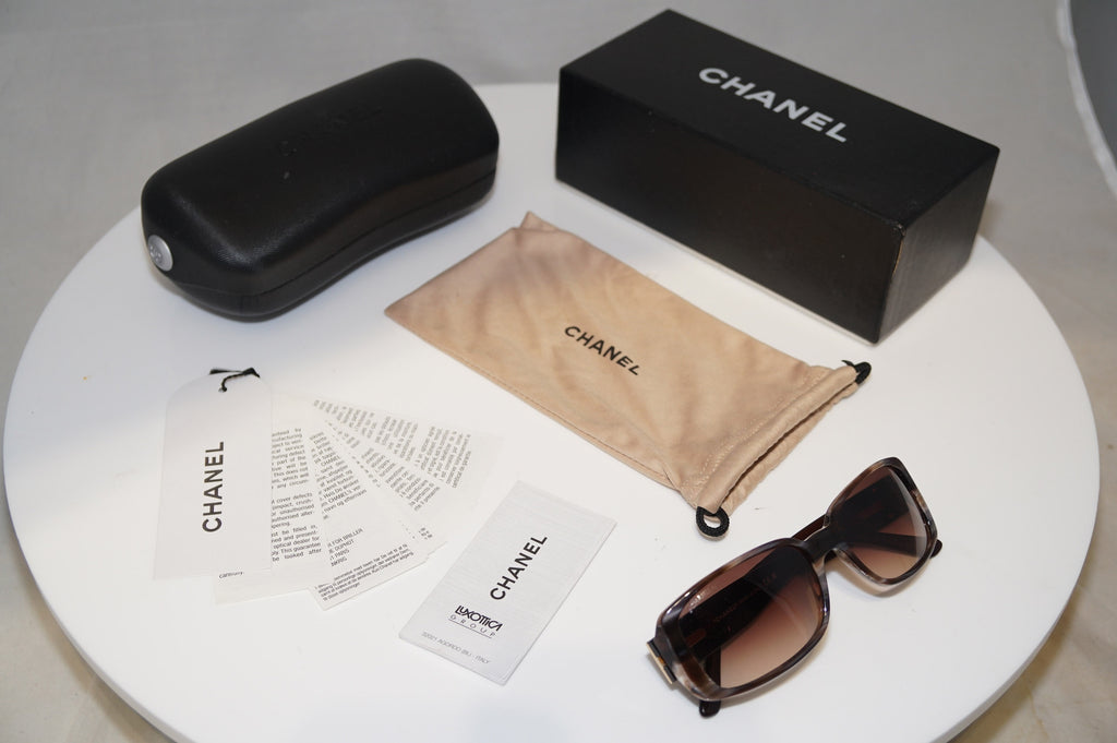 CHANEL Womens Boxed Designer Sunglasses Brown Rectangle 5115 905/13 22043