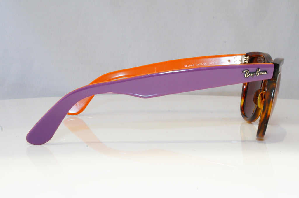 RAY-BAN Mens Mirror Designer Sunglasses Brown Wayfarer RB 2140 1177/2K 19966