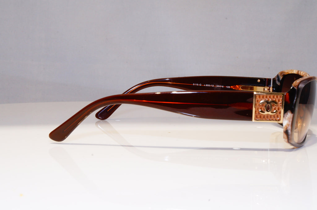 CHANEL Womens Boxed Designer Sunglasses Brown Rectangle 5115 905/13 22043