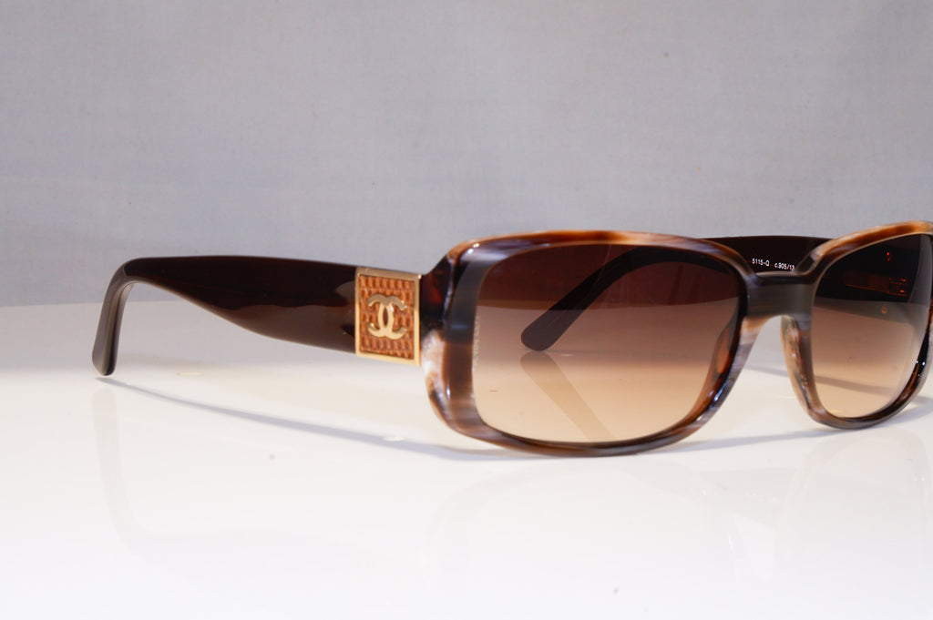 CHANEL Womens Boxed Designer Sunglasses Brown Rectangle 5115 905/13 22043