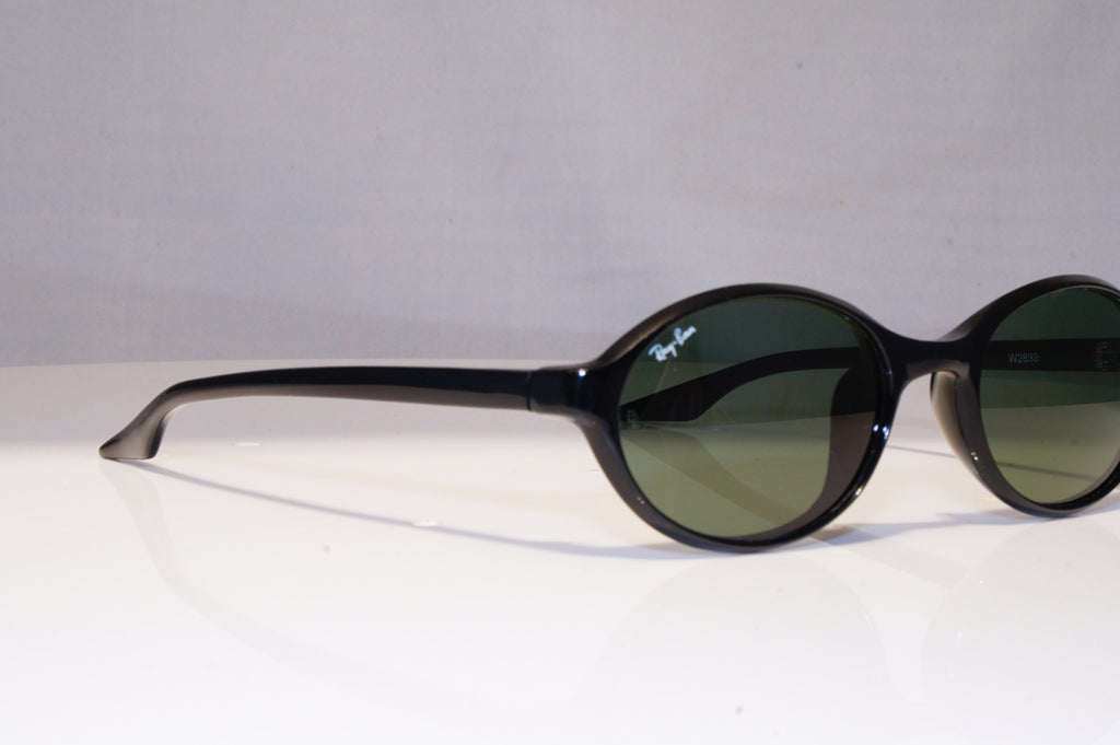 RAY-BAN Vintage 1990 Vintage Sunglasses Black Oval W2833 BAUSCH LOMB 21798