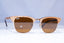 RAY-BAN Mens Designer Sunglasses Brown Clubmaster RB 3016 987 18783