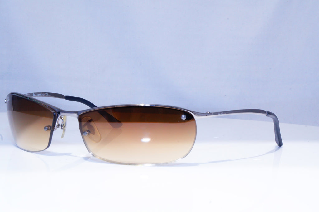 RAY-BAN Mens Designer Sunglasses Silver Wrap FLIGHT RB 3186 004/8W 18781