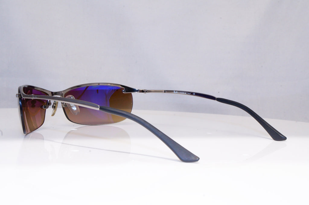 RAY-BAN Mens Designer Sunglasses Silver Wrap FLIGHT RB 3186 004/8W 18781