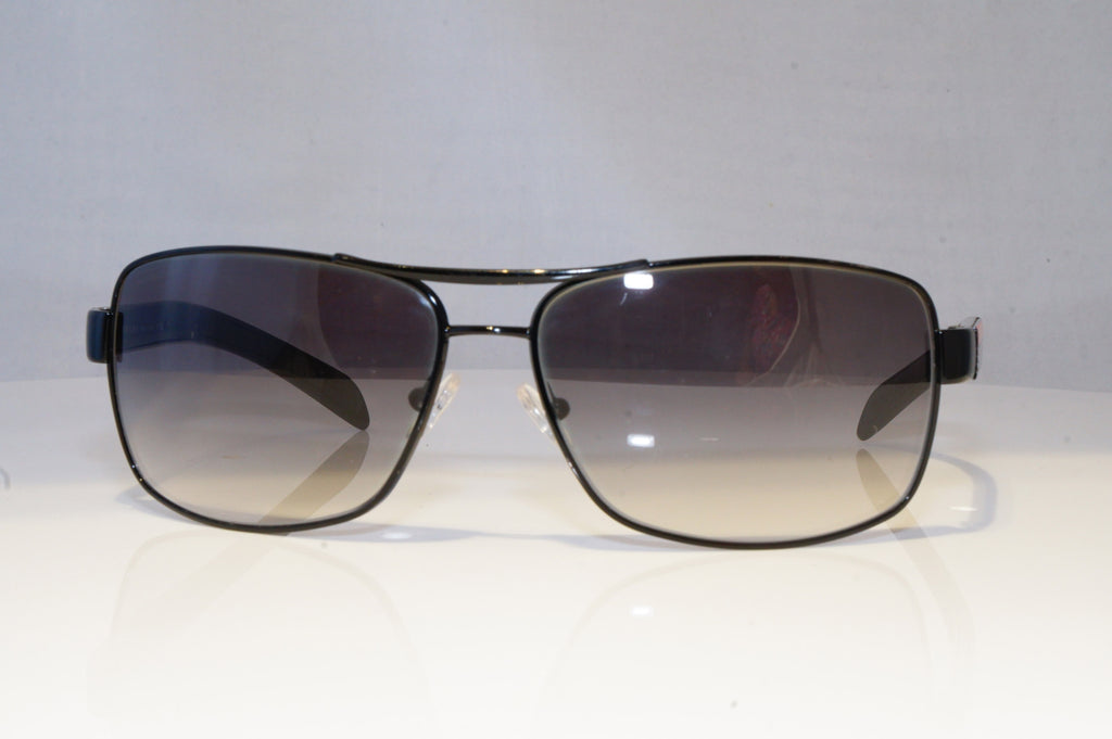 PRADA Mens Designer Sunglasses Black Rectangle SPS 54I 7AXOA7 20861