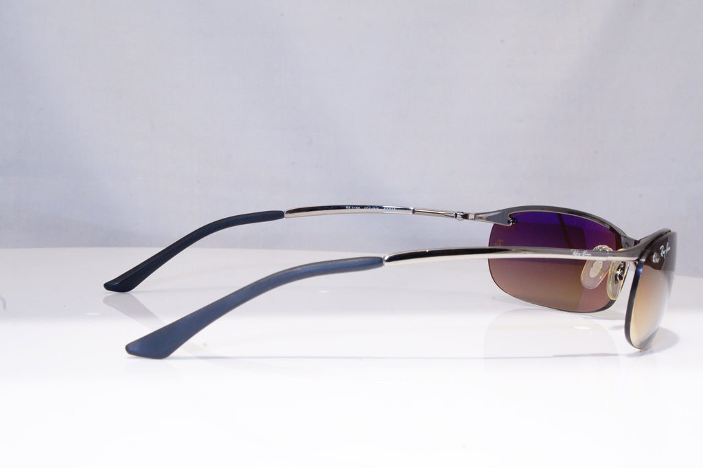 RAY-BAN Mens Designer Sunglasses Silver Wrap FLIGHT RB 3186 004/8W 18781