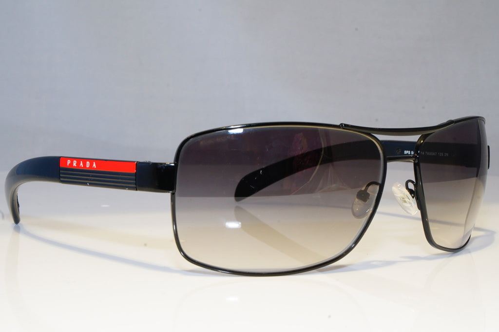 PRADA Mens Designer Sunglasses Black Rectangle SPS 54I 7AXOA7 20861