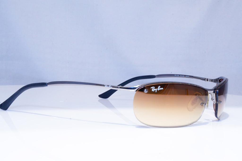 RAY-BAN Mens Designer Sunglasses Silver Wrap FLIGHT RB 3186 004/8W 18781