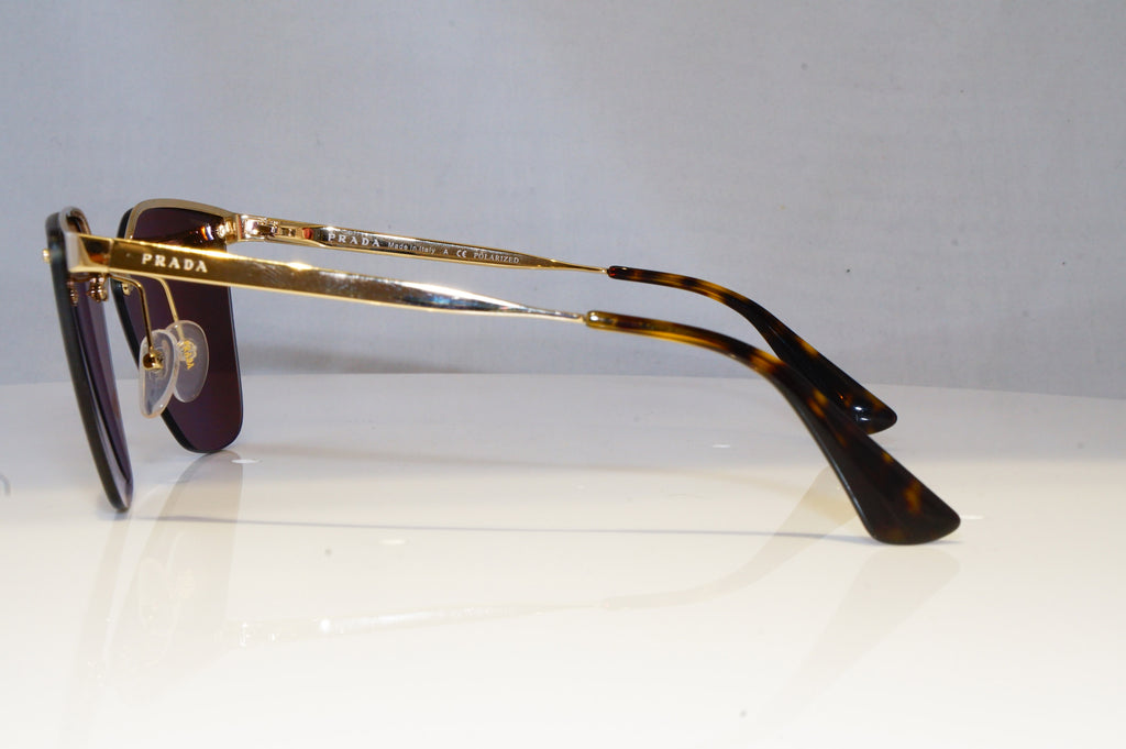 PRADA Womens Polarized Mirror Sunglasses Gold CINEMA SPR 68T ZVN-5N2 20844