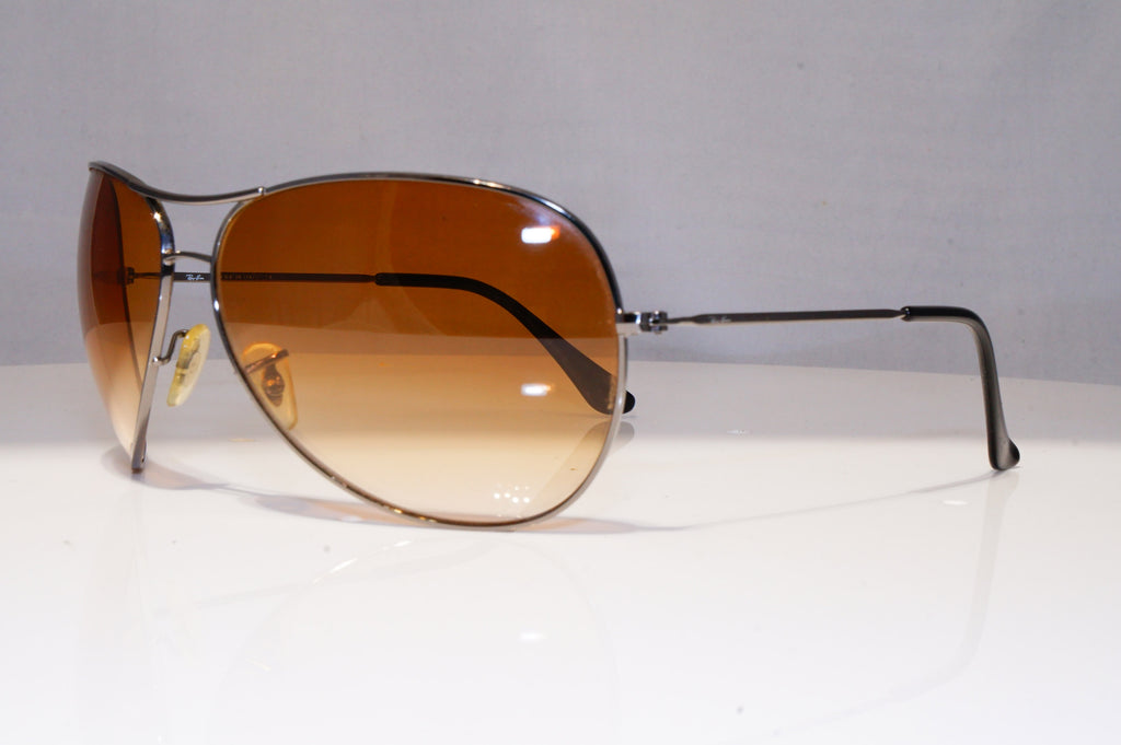 RAY-BAN Mens Vintage 1990 Designer Sunglasses Silver Pilot RB 3386 004/13 22025