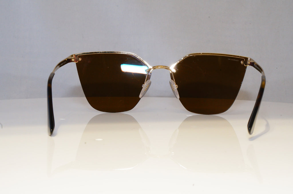 PRADA Womens Polarized Mirror Sunglasses Gold CINEMA SPR 68T ZVN-5N2 20844