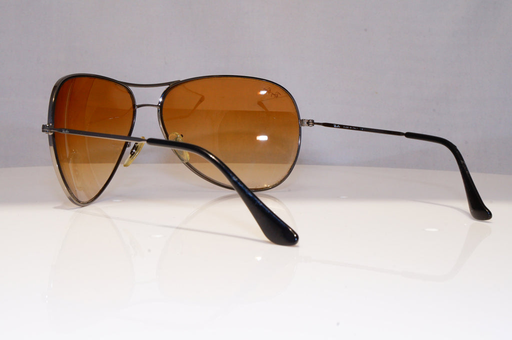 RAY-BAN Mens Vintage 1990 Designer Sunglasses Silver Pilot RB 3386 004/13 22025