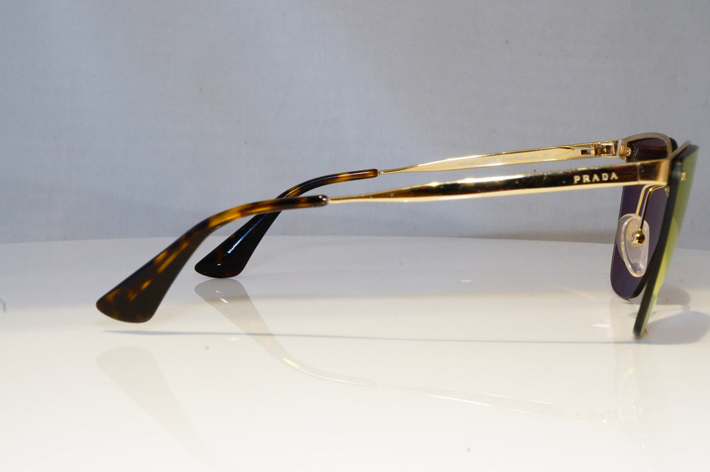 PRADA Womens Polarized Mirror Sunglasses Gold CINEMA SPR 68T ZVN-5N2 20844