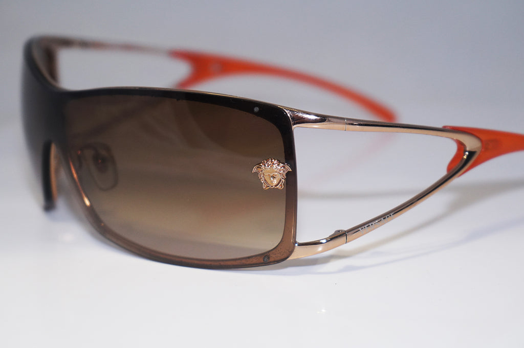 VERSACE Womens Designer Sunglasses Gold Shield MOD 2048 1052/13 16315