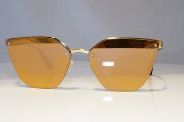 PRADA Womens Polarized Mirror Sunglasses Gold CINEMA SPR 68T ZVN-5N2 20844