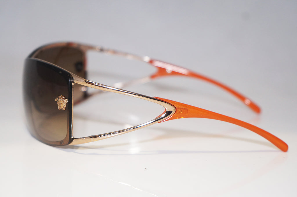 VERSACE Womens Designer Sunglasses Gold Shield MOD 2048 1052/13 16315