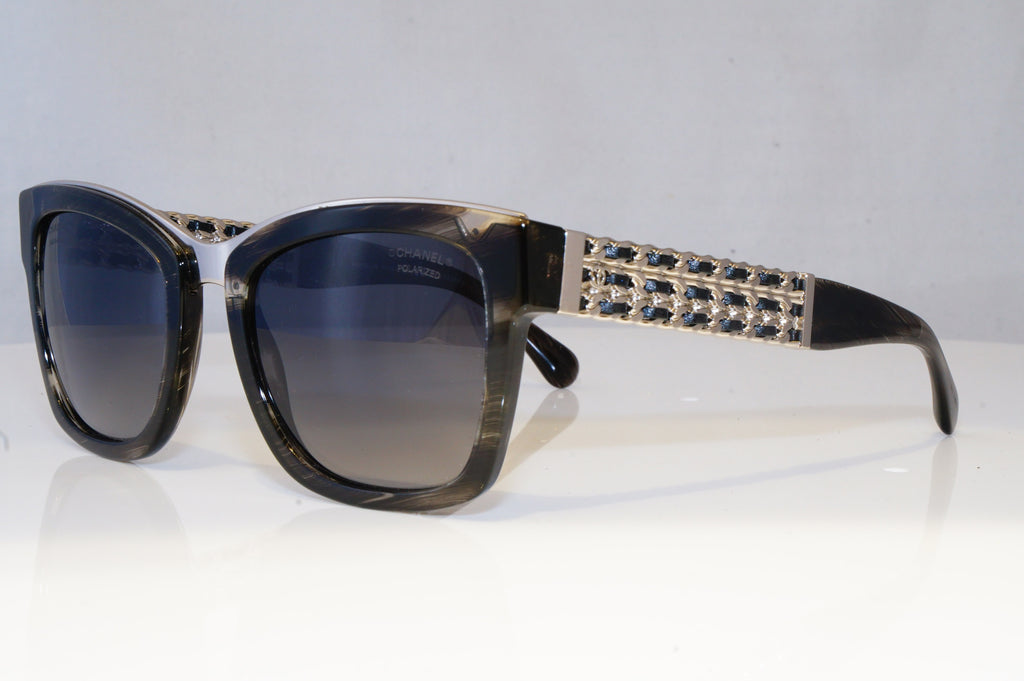 CHANEL Womens Polarized Designer Sunglasses LEATHER CHAIN 5362-Q 1574/S8 19970
