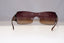BVLGARI Vintage 1990 Unisex Designer Sunglasses Brown Shield 522 142/13 22020