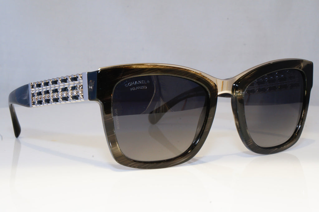 CHANEL Womens Polarized Designer Sunglasses LEATHER CHAIN 5362-Q 1574/S8 19970