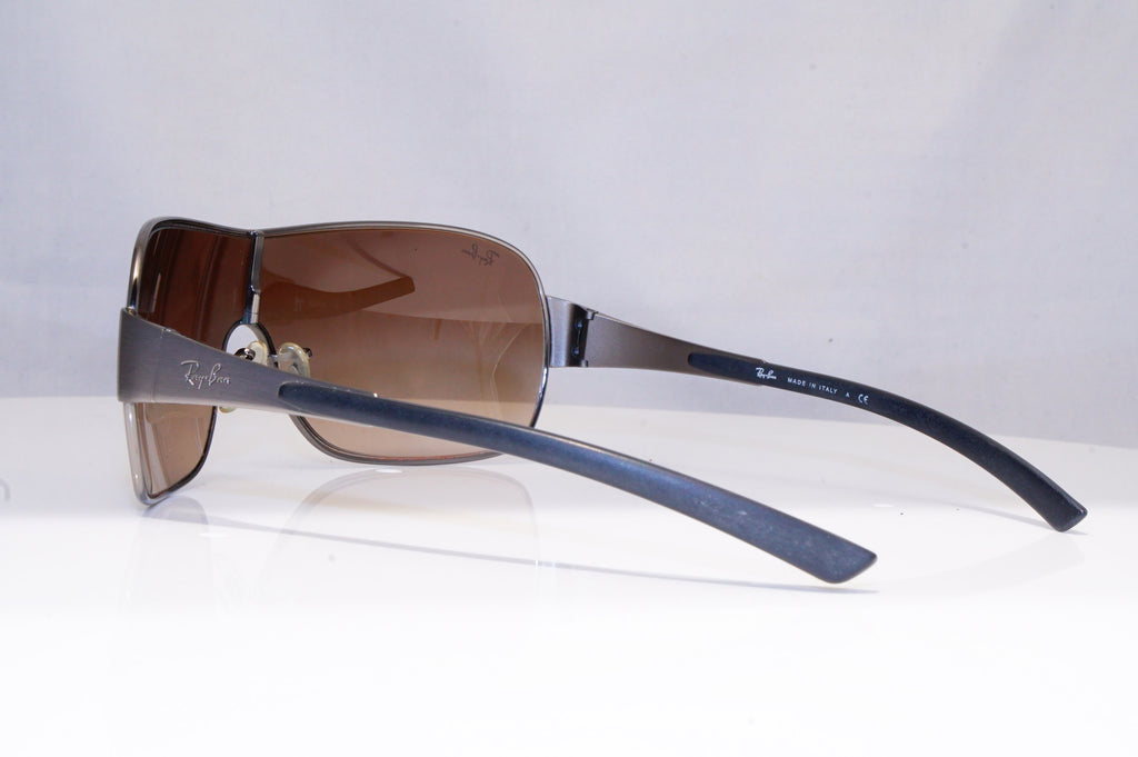 RAY-BAN Mens Designer Sunglasses Silver Shield RB 3392 004/13 18779