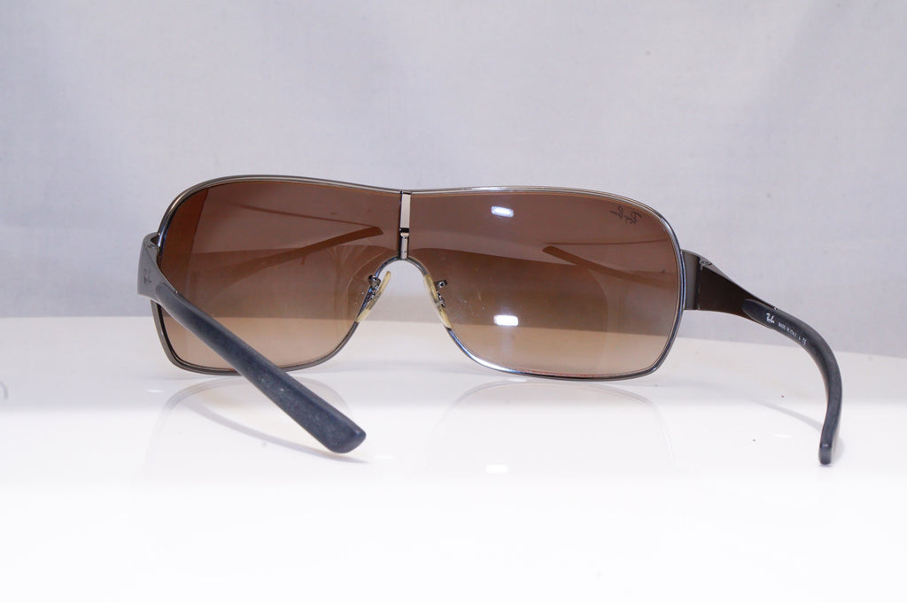 RAY-BAN Mens Designer Sunglasses Silver Shield RB 3392 004/13 18779