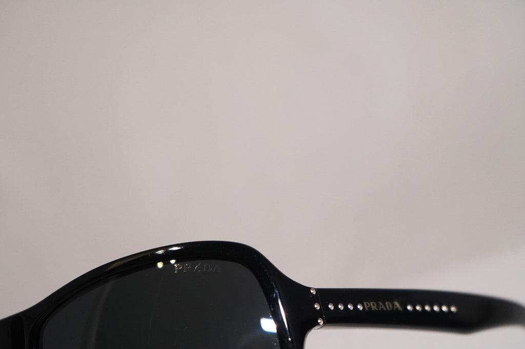 PRADA Womens Designer Studded Sunglasses Black Oversized SPR 01M 1AB-1A1 15578
