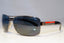 PRADA Mens Polarized Designer Sunglasses Black Rectangle SPS 54I 5AV-5Z1 20859