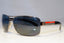 PRADA Mens Polarized Designer Sunglasses Black Rectangle SPS 54I 5AV-5Z1 20859
