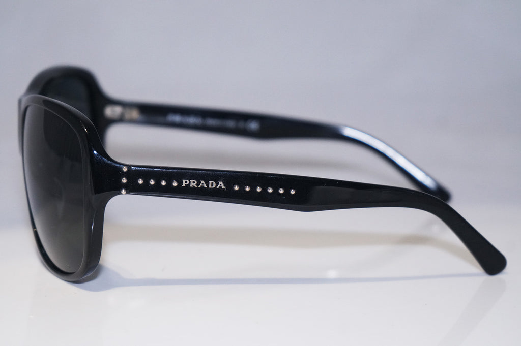 PRADA Womens Designer Studded Sunglasses Black Oversized SPR 01M 1AB-1A1 15578