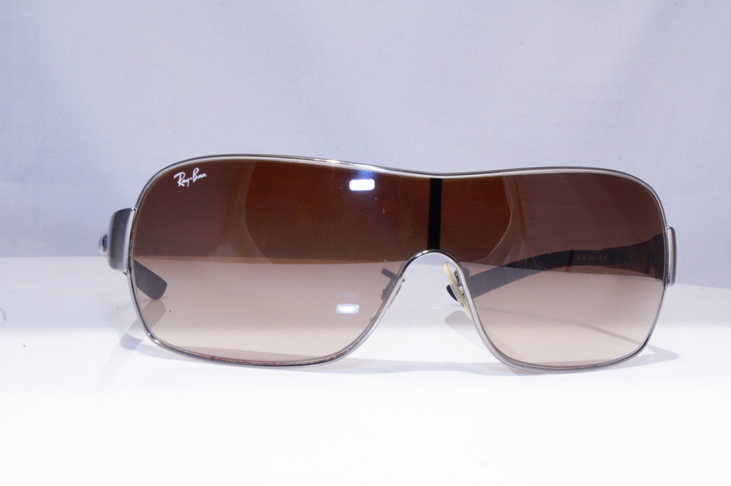 RAY-BAN Mens Designer Sunglasses Silver Shield RB 3392 004/13 18779