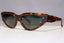RAY-BAN Womens Vintage 1990 Sunglasses Brown Cat Eye ONYX BAUSCH LOMB 22029