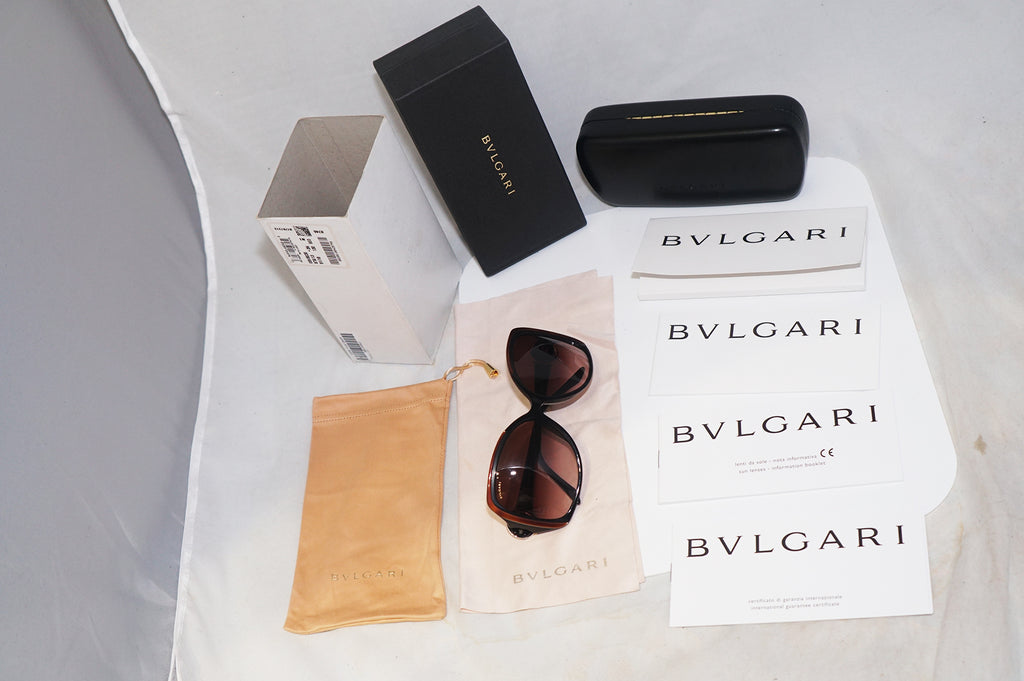BVLGARI New Womens Designer Sunglasses Black Square 8035 879/13 16364