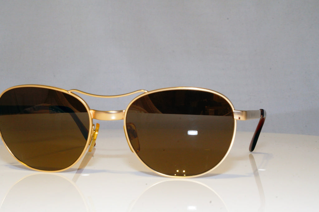 GIORGIO ARMANI Mens Vintage 1990 Designer Sunglasses Gold Aviator 644 904 17635