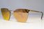 PRADA Womens Polarized Mirror Sunglasses Gold CINEMA DAMAGED SPR 68T ZVN 20862